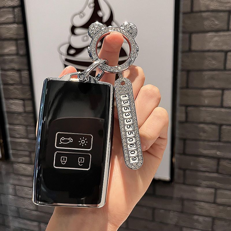 Tech Keychain Accessories - TPU Car Key Case for Renault