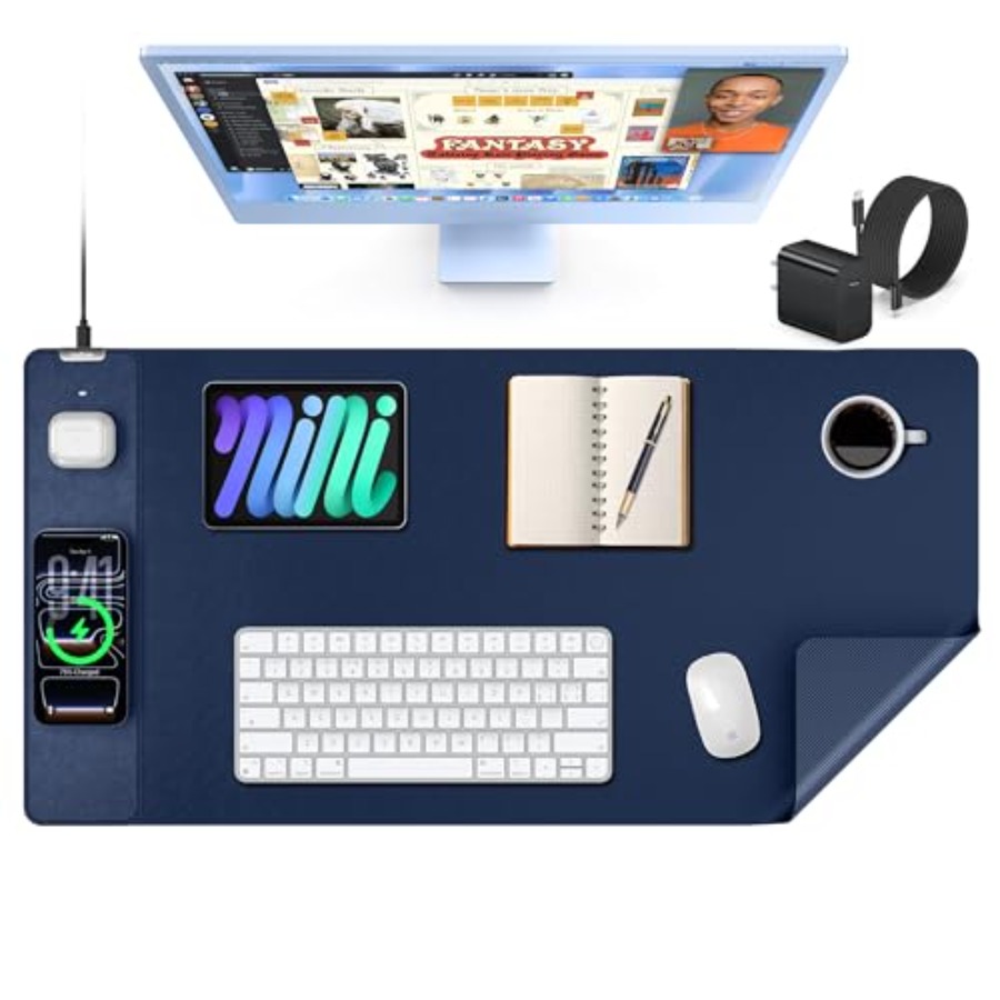 Mouse Charging Pad - Mouse Pad with 15W Wireless Charging