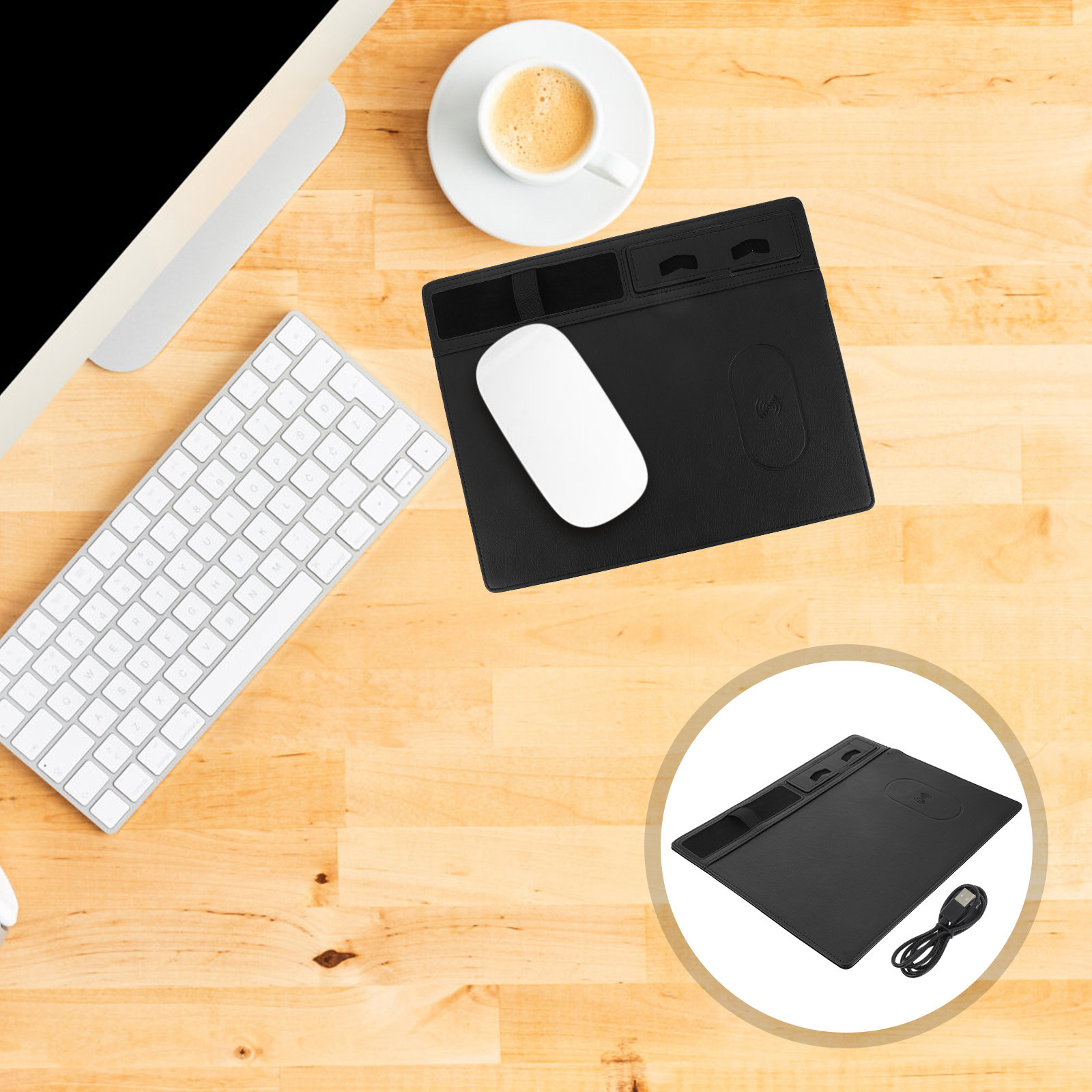 Wireless Charging Mouse Pad 15 - đánh giá và giá Mouse Charging Pad