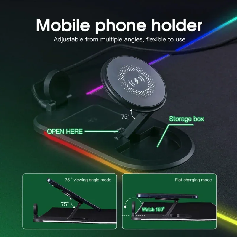 Wireless Charging 3-In-1 RGB M - đánh giá và giá Mouse Charging Pad