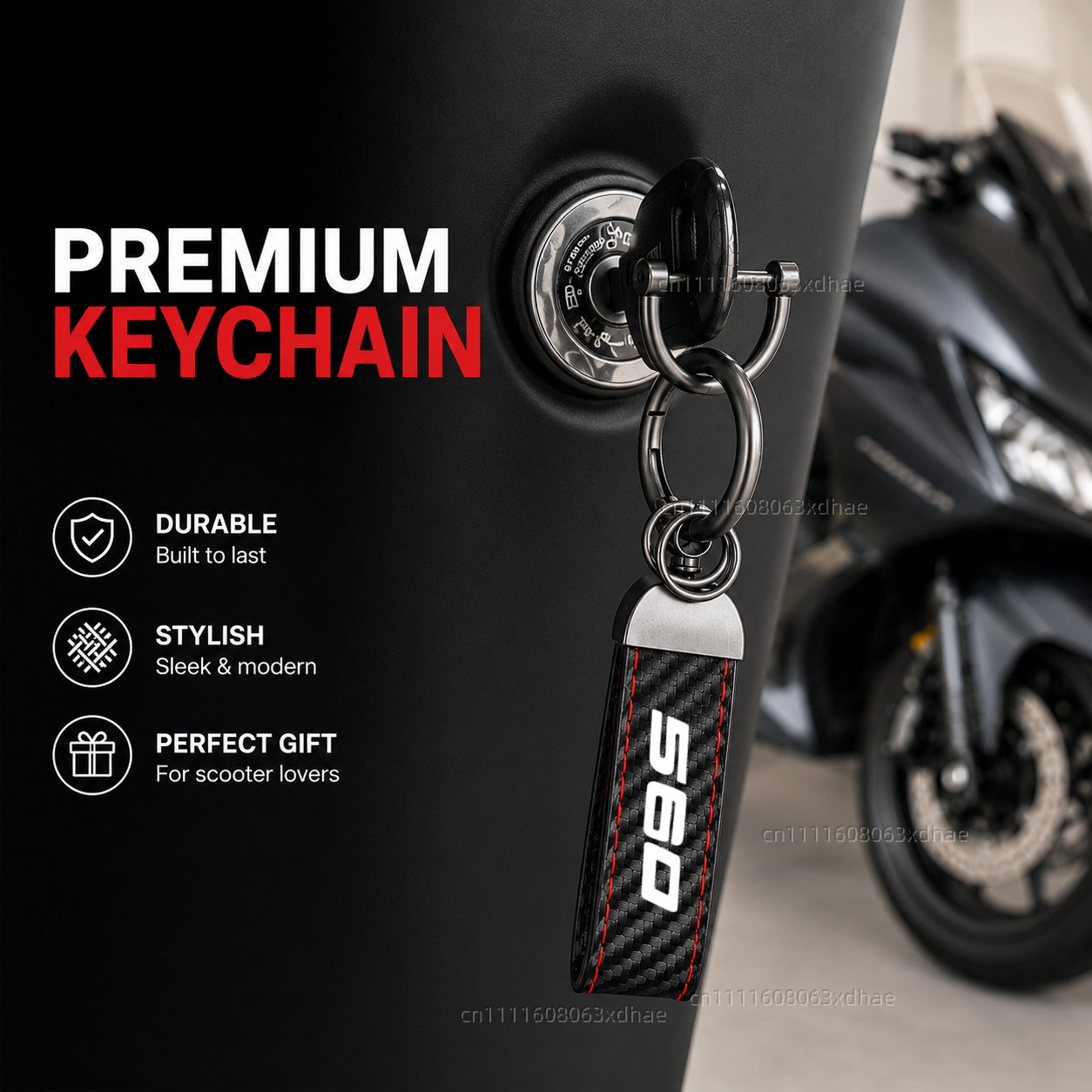 High-Grade Leather Motorcycle  - đánh giá và giá Tech Keychain Accessories