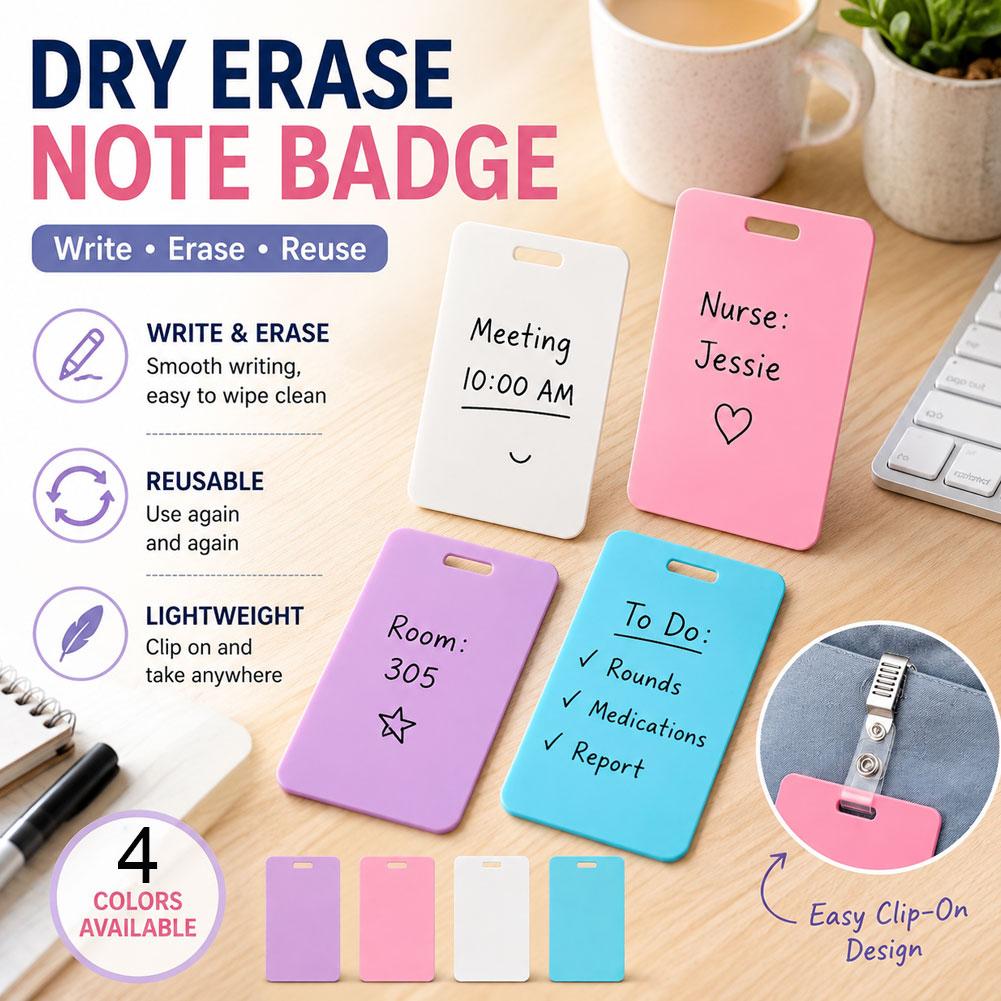Portable Dry Erase Note Badge  - đánh giá và giá Tech Accessories For Office