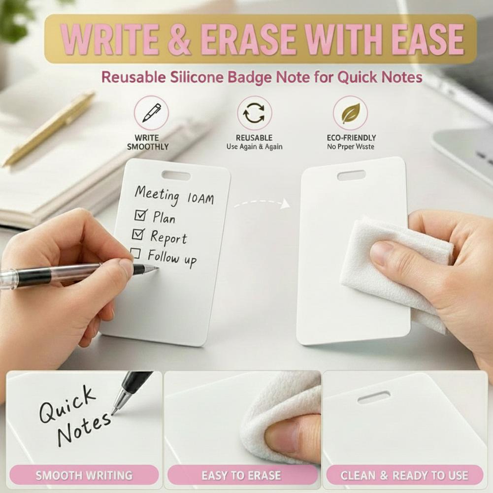 Portable Dry Erase Note Badge  - đánh giá và giá Tech Accessories For Office