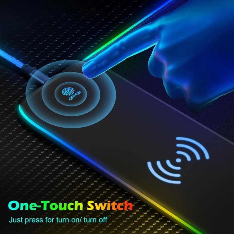 96GE LED Gaming Mouse Pad with - đánh giá và giá Mouse Charging Pad